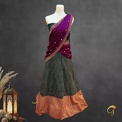 Semi Stitched Lehenga
