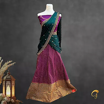 Semi Stitched Lehenga