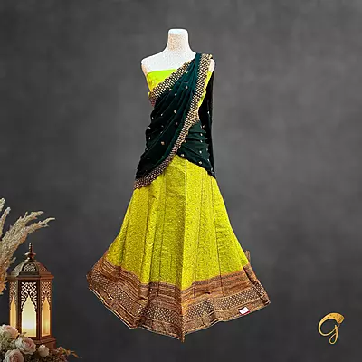 Semi Stitched Lehenga