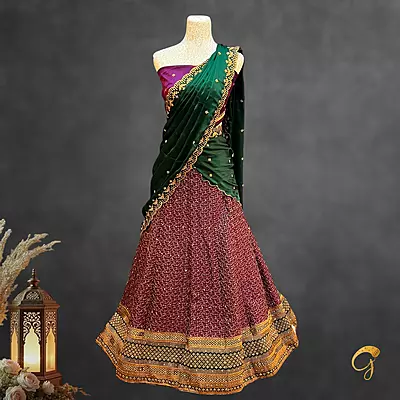 Semi Stitched Lehenga