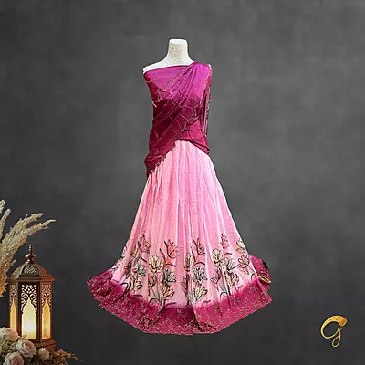 Semi Stitched Lehenga