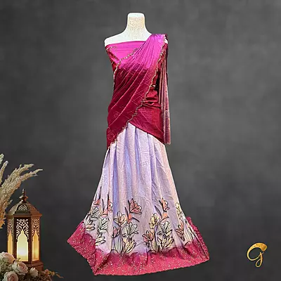 Semi Stitched Lehenga