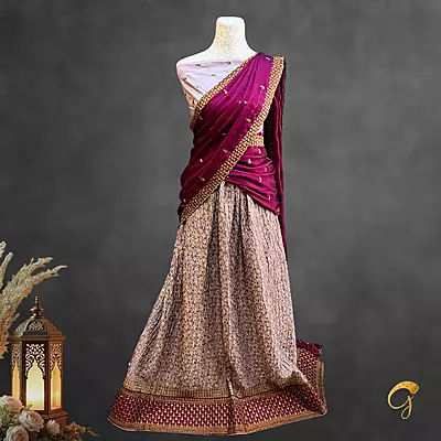 Semi Stitched Lehenga