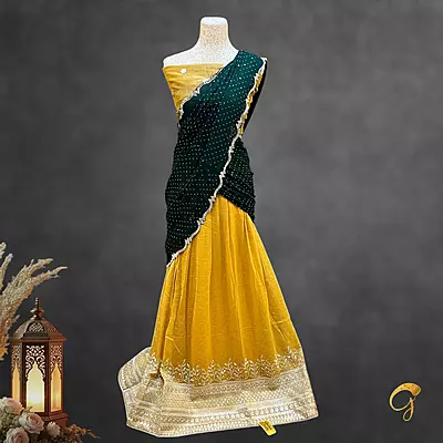 Semi Stitched Lehenga