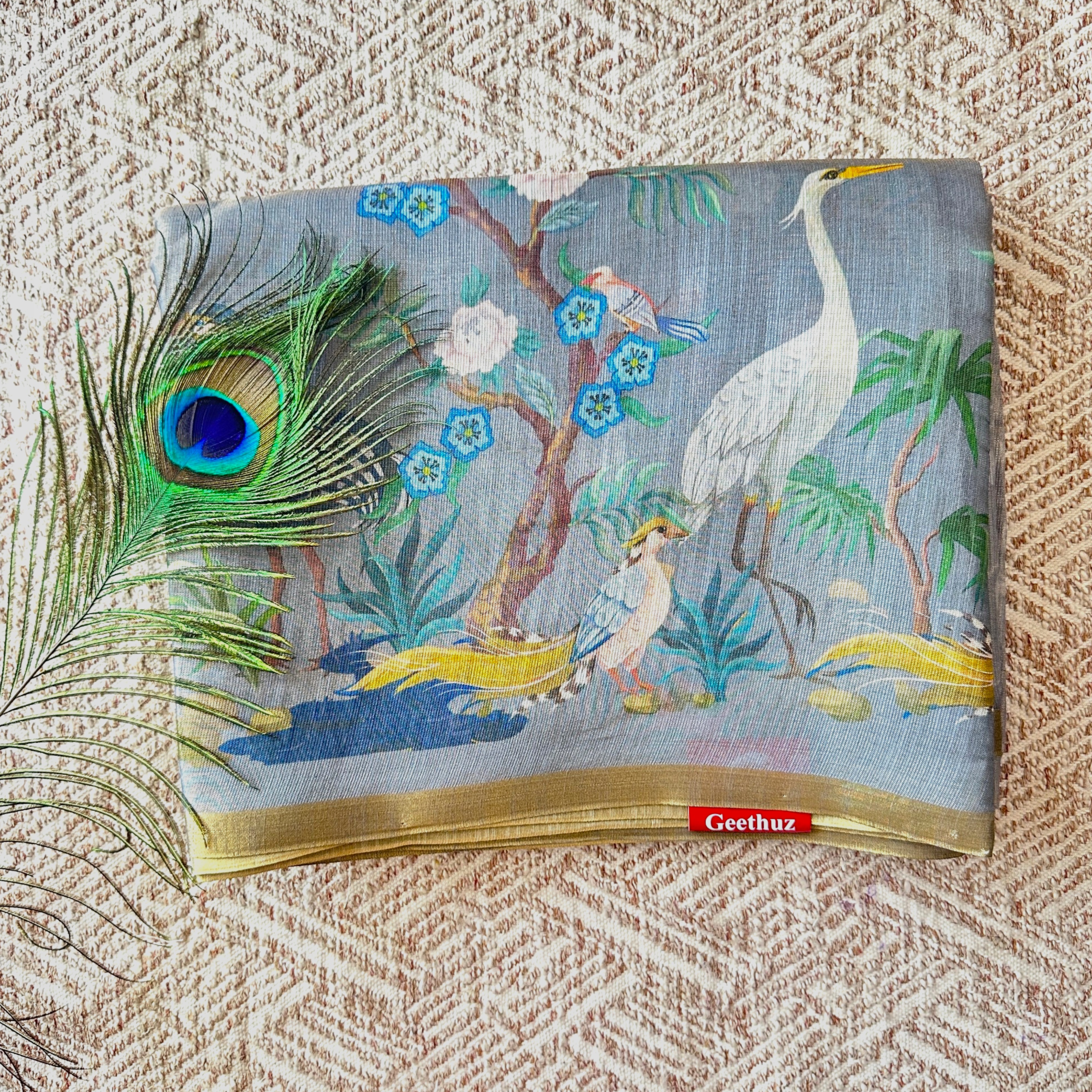 Floral With Peacock Floral With Peacock