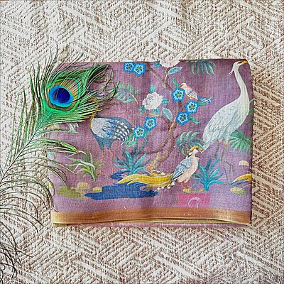 Floral With Peacock Floral With Peacock