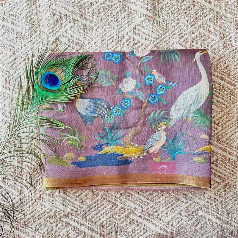 Floral With Peacock Floral With Peacock