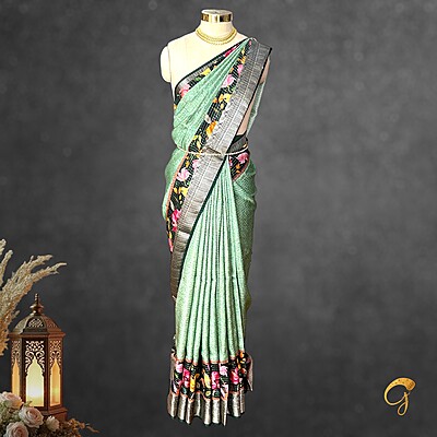 Kalamkari With Checks