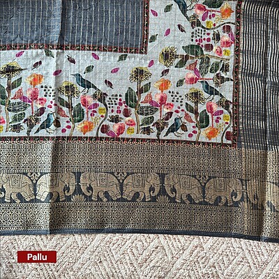 Kalamkari With Checks