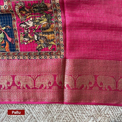 Kalamkari With Checks