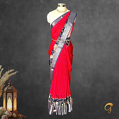 Kalamkari With Checks