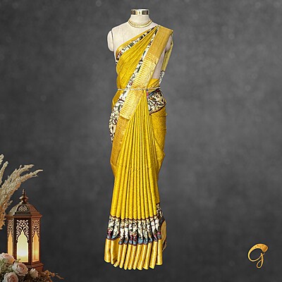 Kalamkari With Checks