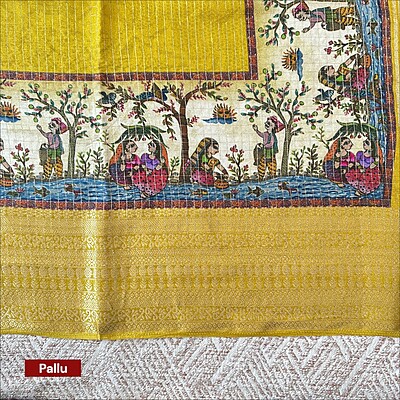 Kalamkari With Checks