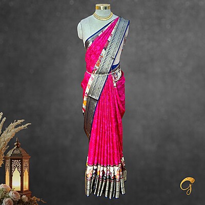 Kalamkari With Checks