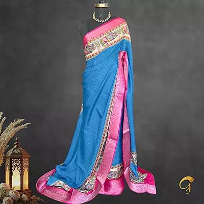 Semi Crepe Peacock