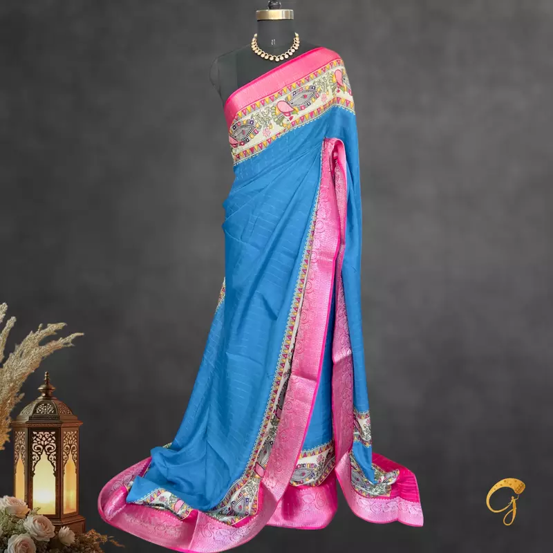 Semi Crepe Peacock Semi Crepe Peacock